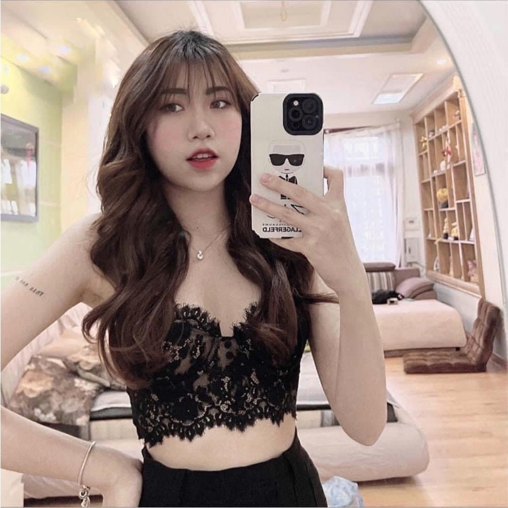 Black Lace Top Size S